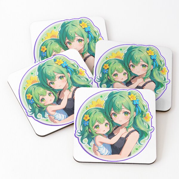 Item preview, Emerald Girl Sisters Cuddlebunny designed and sold by StickerStarSaga.