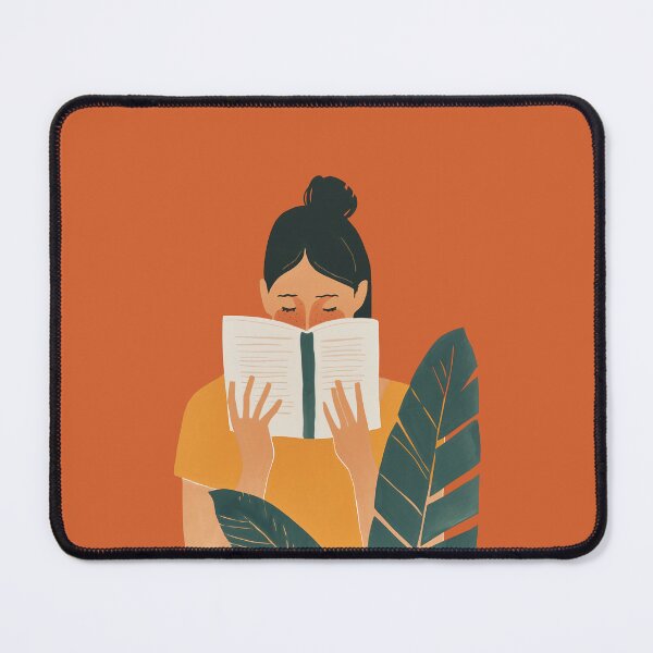 Item preview, Bookish art girl reading a book bookish girly aesthetic designed and sold by treewitheyes.