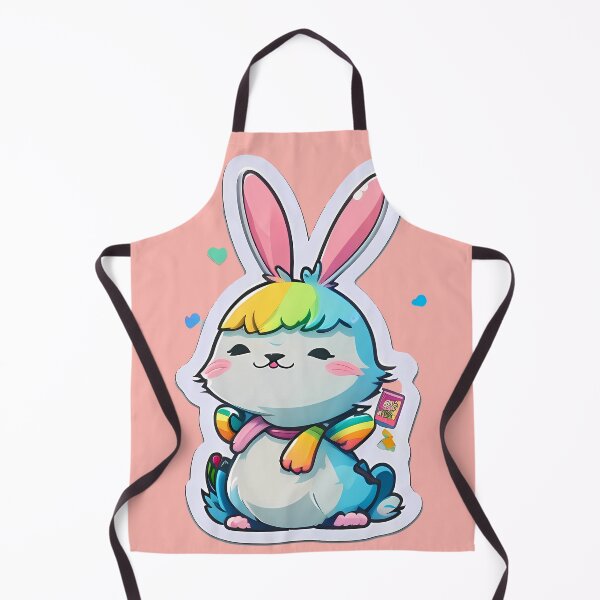 Item preview, "Rainbow Hues and Bunny Adventures: A Whimsical Y2K Tale! designed and sold by VectorVortex.
