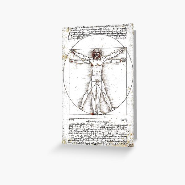 Item preview, LEONARDO DA VINCI: Ancient Vitruvian Man Print designed and sold by posterbobs.