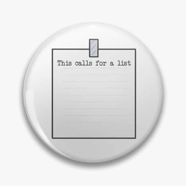 Item preview, This calls for a list designed and sold by KaisPrints.