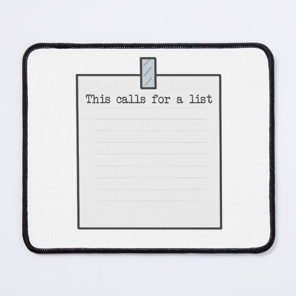 Item preview, This calls for a list designed and sold by KaisPrints.