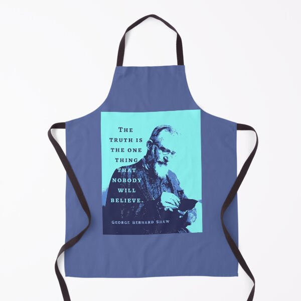 Item preview, George Bernard Shaw portrait and quote: “The truth is the one thing that nobody will believe.” designed and sold by artbleed.