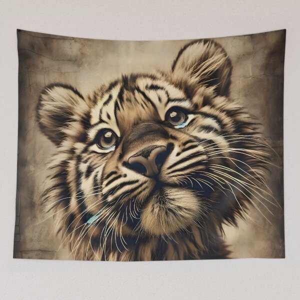 Item preview, Sepia Tiger Head designed and sold by Truck Stop One.