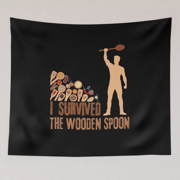 Item preview, I Survived The Wooden Spoon Funny Gift Idea designed and sold by StanPera.