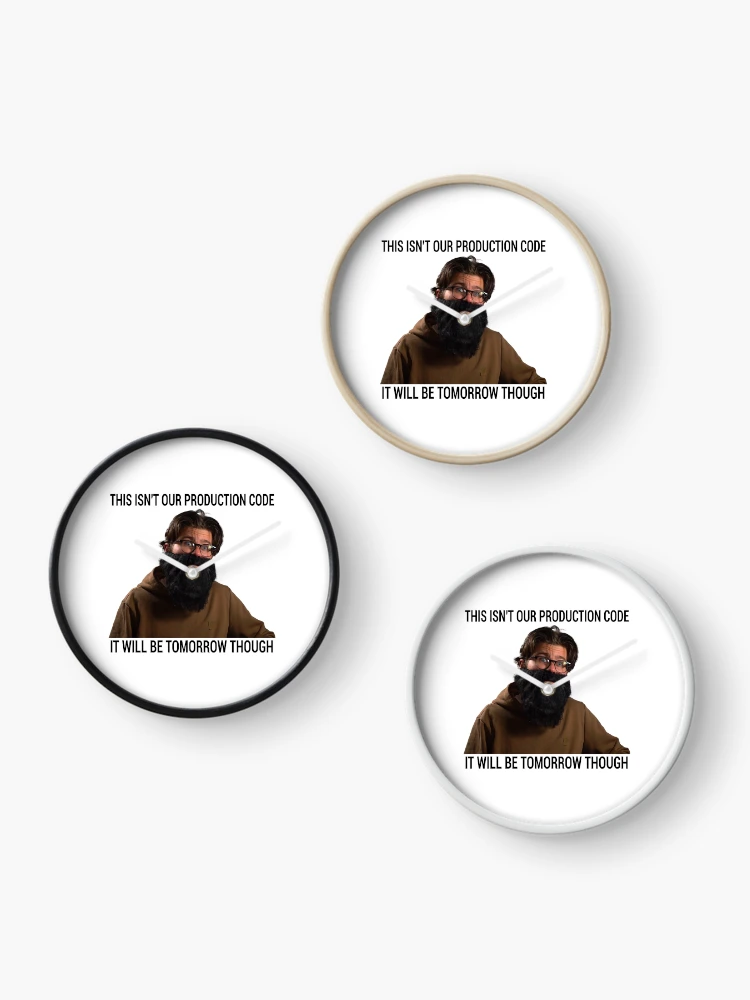 Thumbnail 3 of 4, Clock, JavaScript - This Isn't Our Production Code designed and sold by posix.