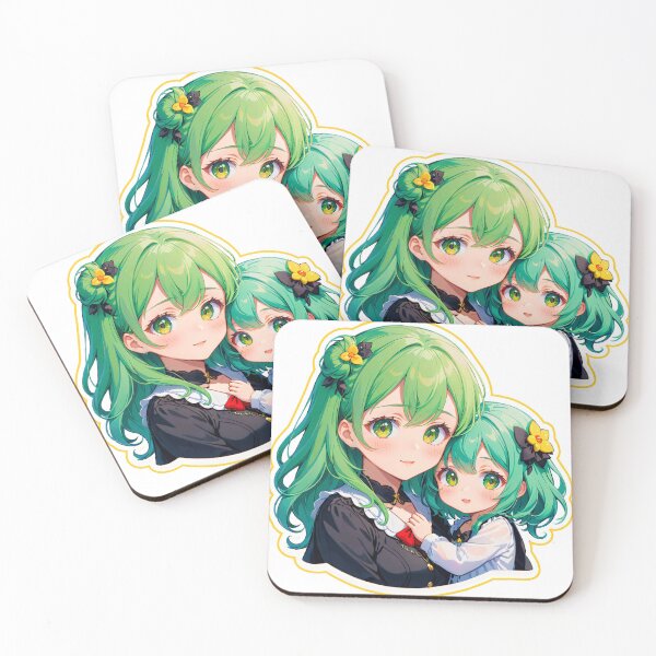 Item preview, Emerald Girl Sisters Squeezy Dimple designed and sold by StickerStarSaga.