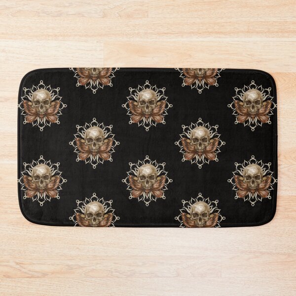 Item preview, Skull moth with ornament - Gothic, skull motif designed and sold by CorvusLunaArt.