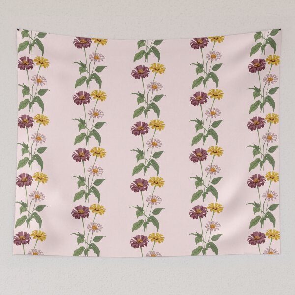 Item preview, Zinnia - Flower Pattern  designed and sold by PatternInArt.