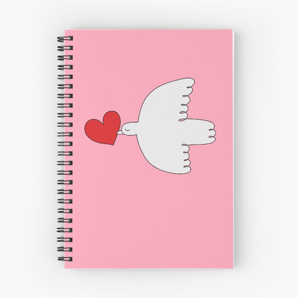 Item preview, The Dove of Love - line drawn bird with a heart by Cecca Designs for Valentines designed and sold by Cecca-Designs.