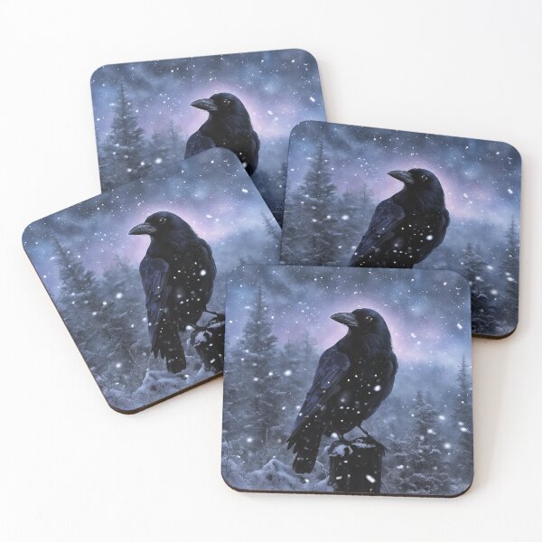 Item preview, Black Raven and Snow Winter Season designed and sold by Stephanie Laird.