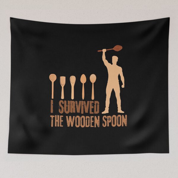 Item preview, I Survived The Wooden Spoon Funny Gift Idea designed and sold by StanPera.
