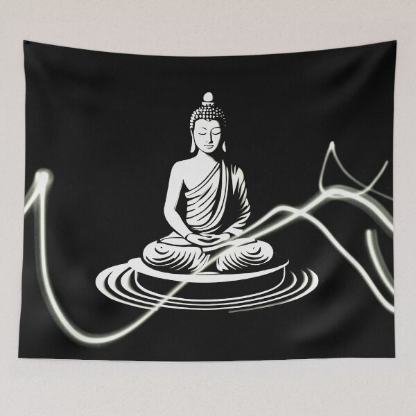 Item preview, White Buddha designed and sold by Buda--Vibes.