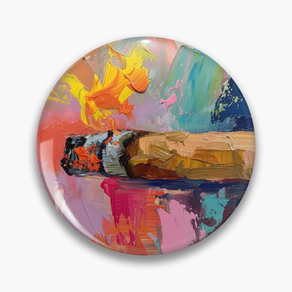 Item preview, Aqueous Harmony- Embarking on a Brush and Flow Journey with Cigar's Essence AI Generated designed and sold by OlfactoART Studio.