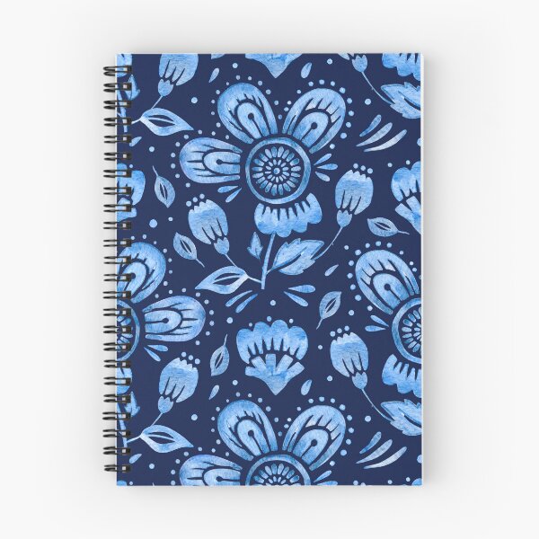 Item preview, Dark blue artificial flowers ethnic polish folk flower designed and sold by Red-Ink.