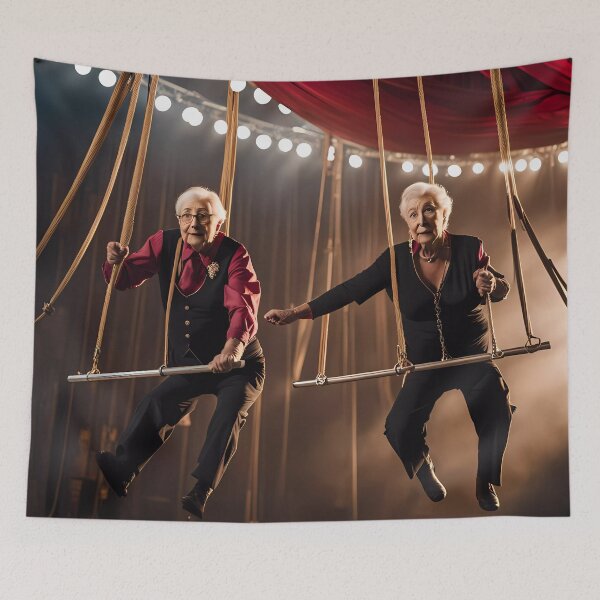 Item preview, Pensioners as trapeze Artists designed and sold by Colin Bentham.