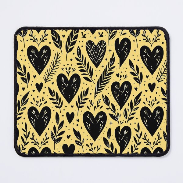 Item preview, Black Heart Pattern designed and sold by PatternInArt.
