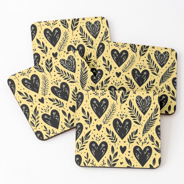 Item preview,  Black Heart Pattern designed and sold by PatternInArt.