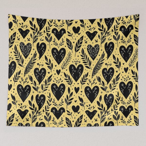 Item preview,  Black Heart Pattern designed and sold by PatternInArt.