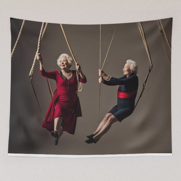 Item preview, Pensioners as trapeze Artists designed and sold by Colin Bentham.
