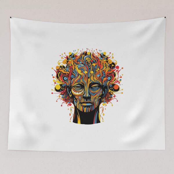 Artikelvorschau, Psychedelische Farbharmonie entworfen und verkauft von Artisleek Designs.