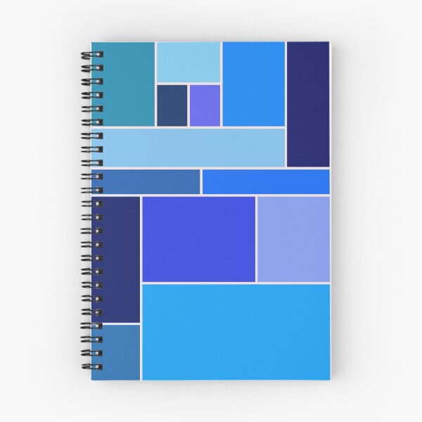 Item preview, Retro blue abstract geometric pattern designed and sold by pauloneill-art.