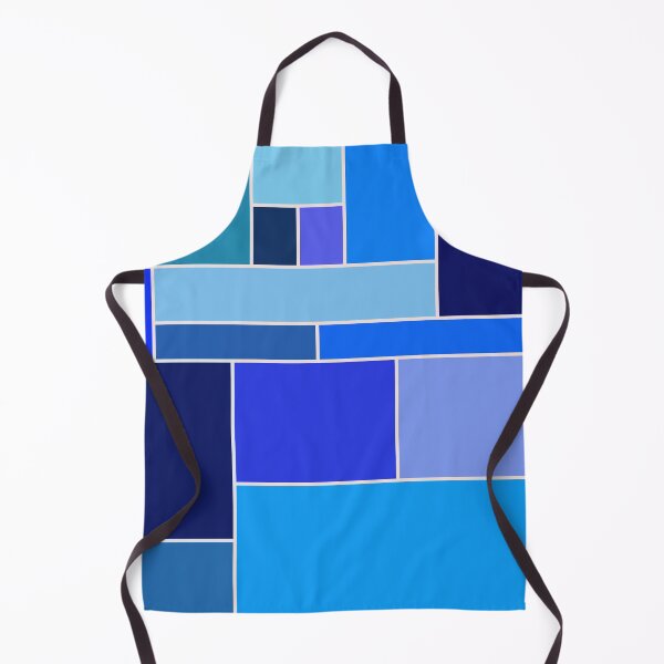 Item preview, Retro blue abstract geometric pattern designed and sold by pauloneill-art.