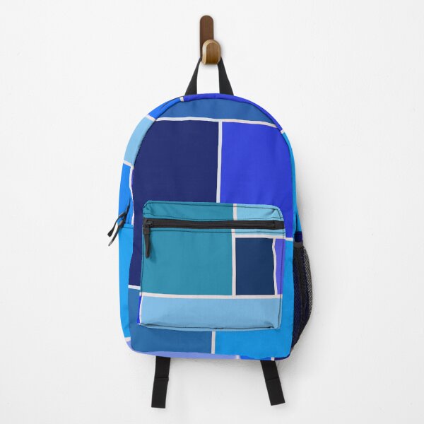 Item preview, Retro blue abstract geometric pattern designed and sold by pauloneill-art.