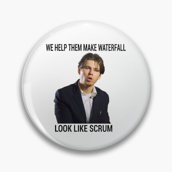 Item preview, Agile - We Help Them Make Waterfall Look Like Scrum designed and sold by posix.