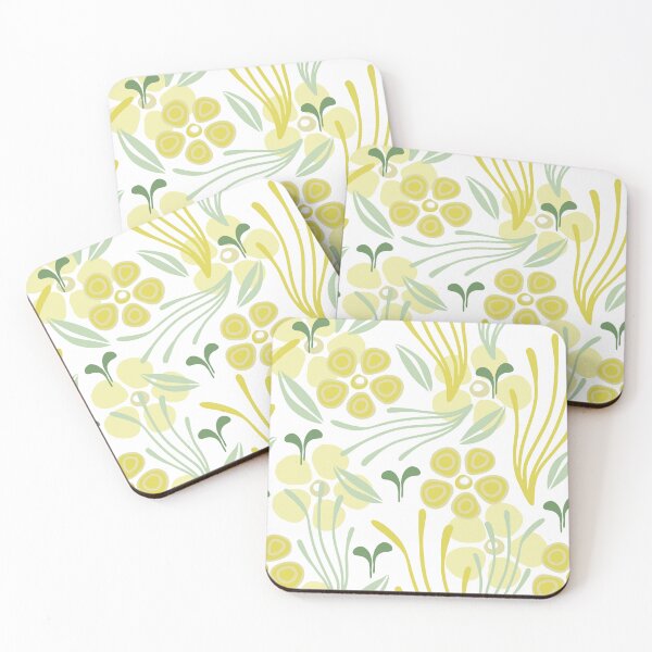 Item preview, Algae flowers white designed and sold by ChallaDesign.