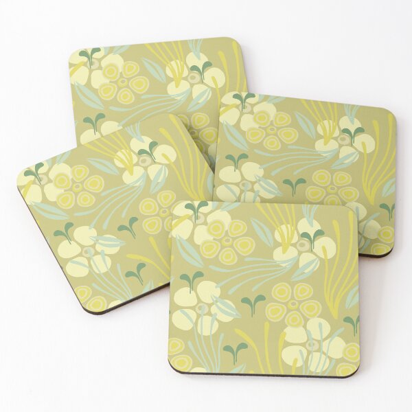 Item preview, Algae flowers light green designed and sold by ChallaDesign.