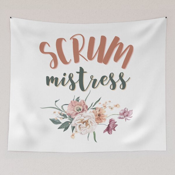 Item preview, Scrum master? Scrum mistress! Boho and flowers designed and sold by Drawmecute.