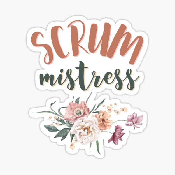 Item preview, Scrum master? Scrum mistress! Boho and flowers designed and sold by Drawmecute.
