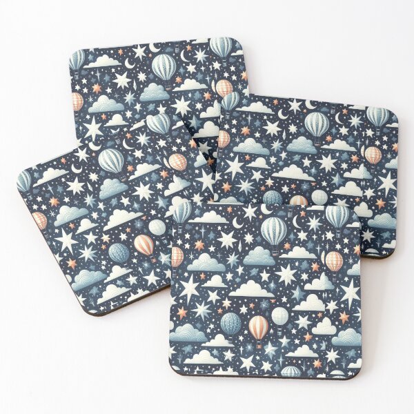 Item preview, A Night Odyssey - Cloud Star Balloon Pattern designed and sold by PatternInArt.
