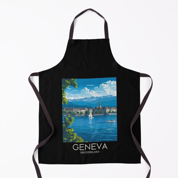 Item preview, A Pop Art Travel Print of Geneva - Switzerland designed and sold by StudioRedKoala.