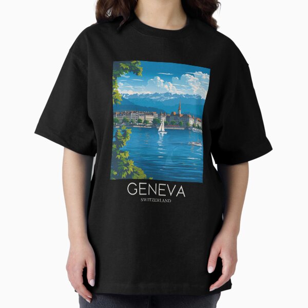 Item preview, A Pop Art Travel Print of Geneva - Switzerland  designed and sold by StudioRedKoala.