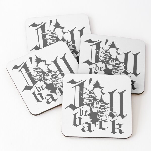 Item preview, Dart skull motif with saying: I'll be back, cool design for leisure and sports. designed and sold by ChrUzDesigner.