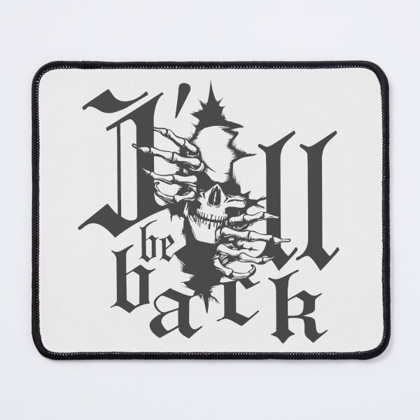 Item preview, Dart skull motif with saying: I'll be back, cool design for leisure and sports. designed and sold by ChrUzDesigner.