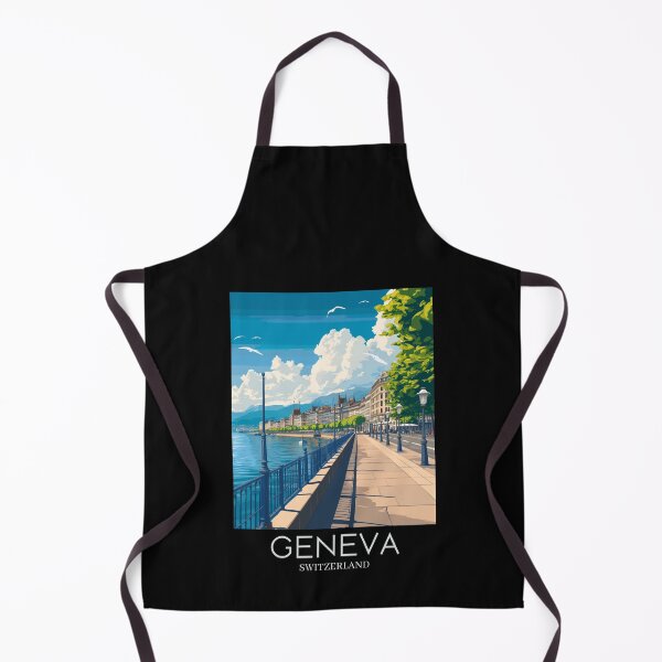 Item preview, A Pop Art Travel Print of Geneva - Switzerland designed and sold by StudioRedKoala.