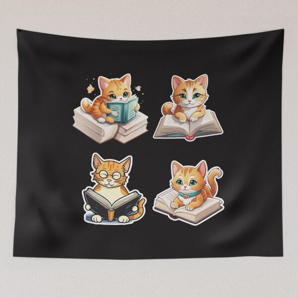 Item preview, Whiskered Whimsy: Literary Cat Collection designed and sold by Wonder Pixel Studio.