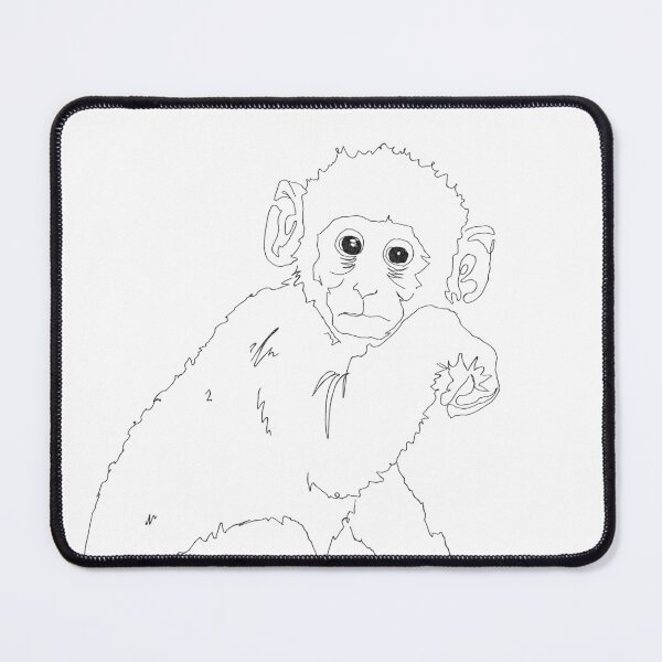 Item preview, Line Art Monkey designed and sold by BearByIndia.