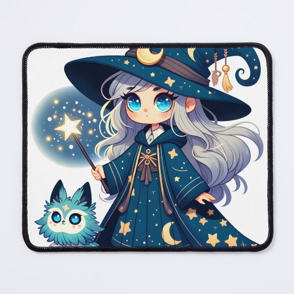 Item preview, Stellar Sorceress and Her Mystic Feline: Enchanted Companions designed and sold by shadowpalette.