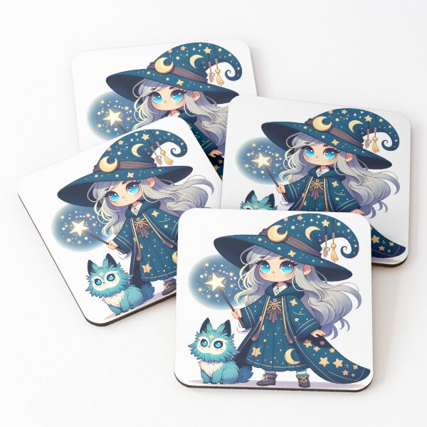 Item preview, Stellar Sorceress and Her Mystic Feline: Enchanted Companions designed and sold by shadowpalette.