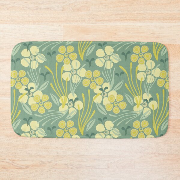 Item preview, Algae flowers turquoise designed and sold by ChallaDesign.