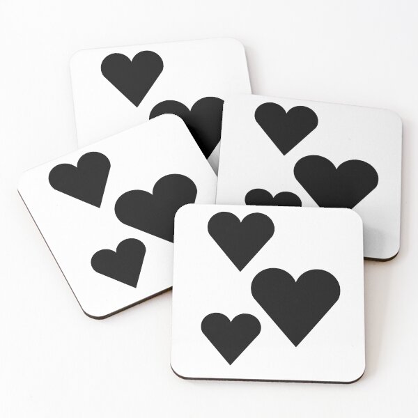 Item preview, CUTE BLACK LOVE HEARTS designed and sold by ONI-NIE.