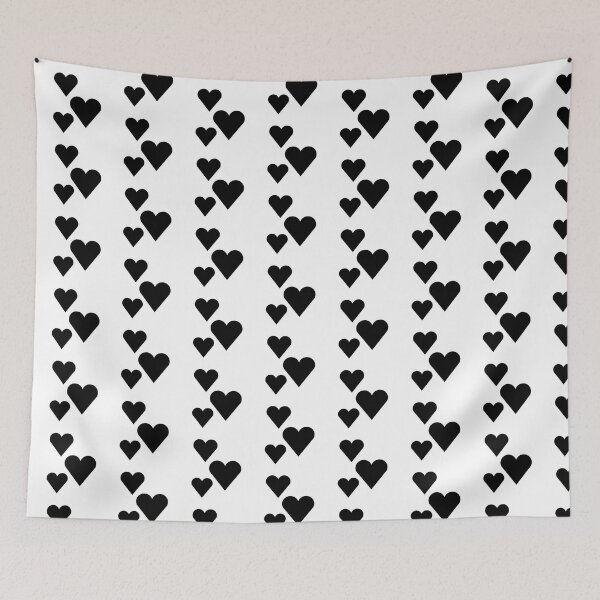 Item preview, CUTE BLACK LOVE HEARTS designed and sold by ONI-NIE.