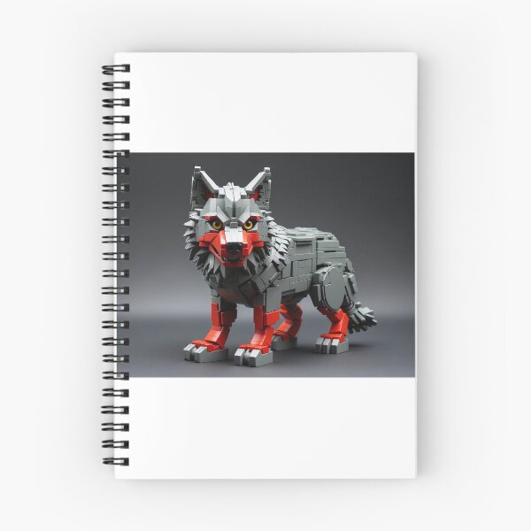 Item preview, A wolf made up of legos designed and sold by Anwarrosli.