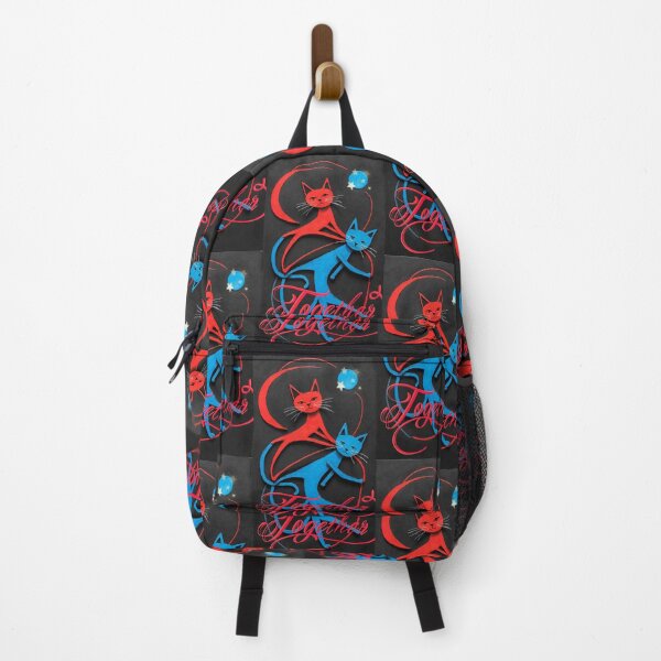 Item preview, Together on a black background of blue and red kinetic cats connected by a fillf it designed and sold by Creativesphotos.