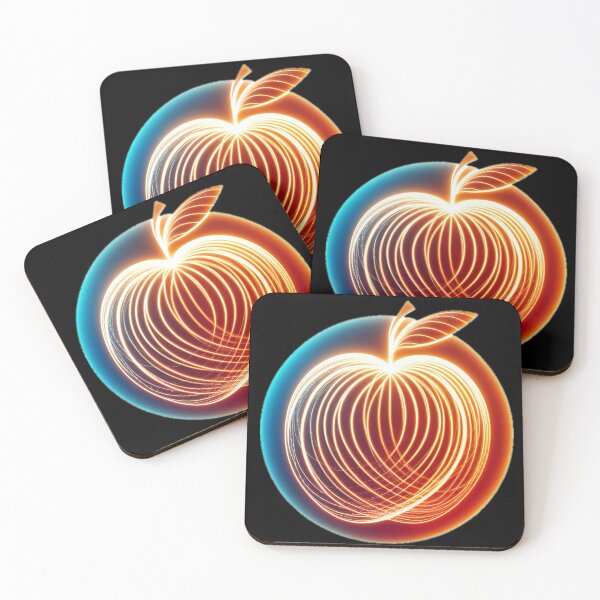 Item preview, Glowing Glossy Apple designed and sold by KaraTeProject.