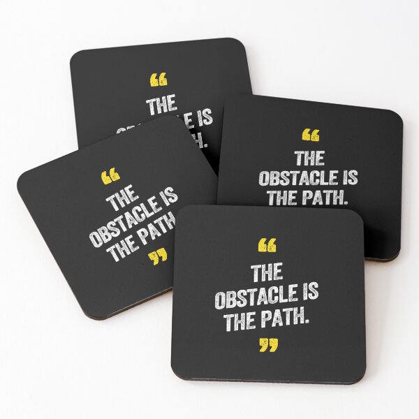 Item preview, The Obstacle Is The Path Motivational Challenge Journey designed and sold by w1ckerman.